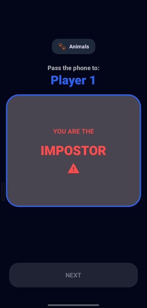 You are the Impostor Reveal Screen